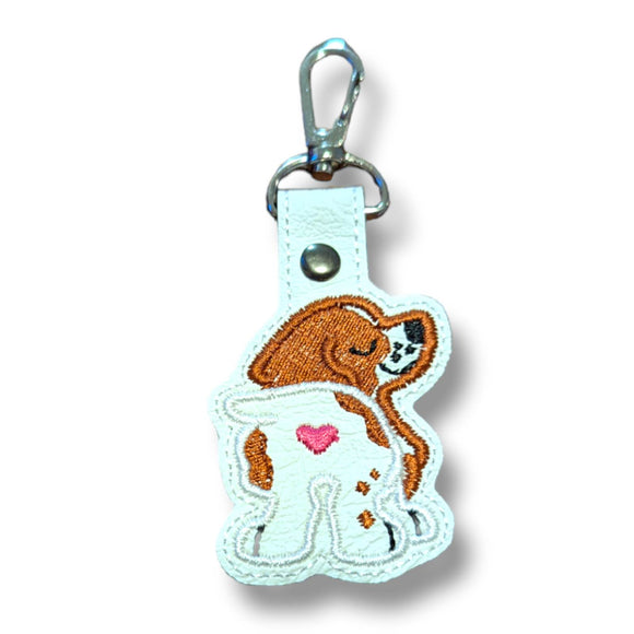 Springer Spaniel Dog Butt Keychain
