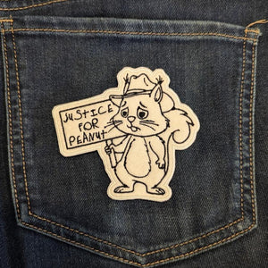 Justice for Peanut Embroidered Iron On Patch