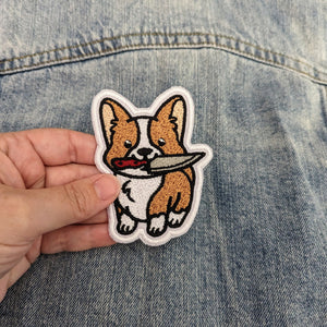 Corgi Stabby Friend Patch