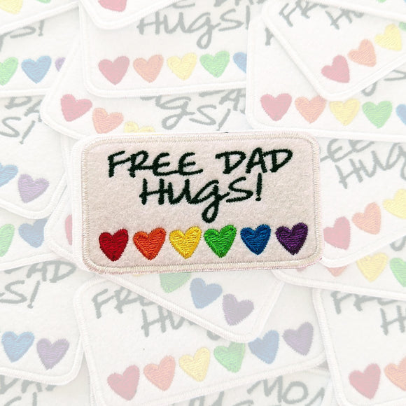 Free Dad Hugs Patch