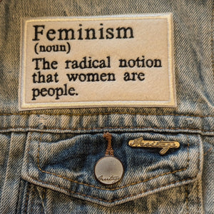 Feminism Embroidered Iron On Patch