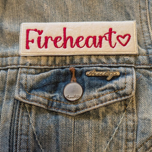 Fireheart Embroidered Iron On Patch