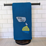 CLEARANCE Yeah Buoy Embroidered Tea Towel