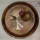 Unicorn Butt Keychain