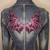PAIR of Pink Bat Wing Patches