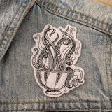 Tentacle Tea Embroidered Patch