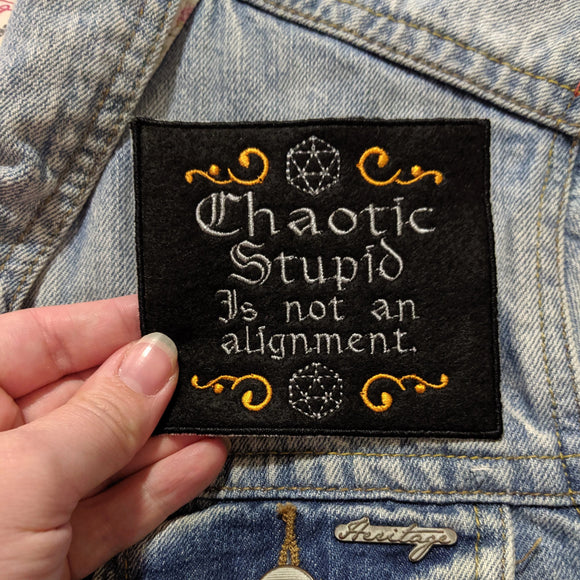 Chaotic Stupid Is Not An Alignment Patch