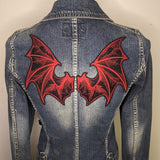 PAIR of Red Bat Wing Patches