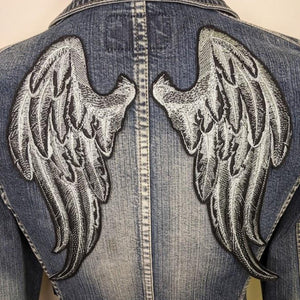 PAIR of Dark Angel Wing Patches