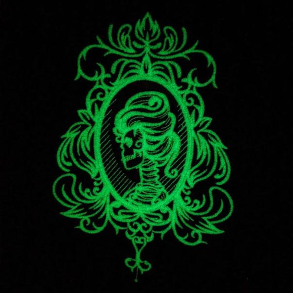 GLOW IN THE DARK Victorian Cameo Patch