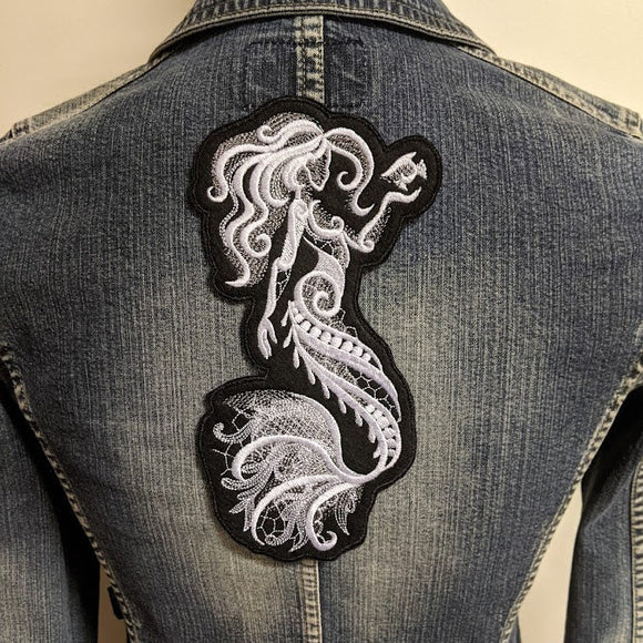 Lace Mermaid Iron On Patch