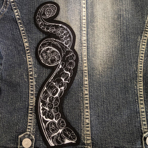 XL Tentacle Embroidered Patch