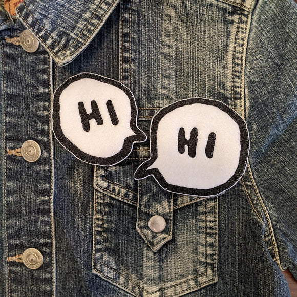DOUBLE PACK Comic Style Speech Bubble Patches