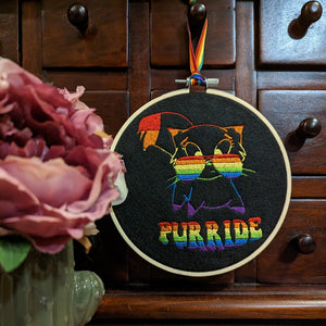 Purride Embroidered Hoop Wall Art