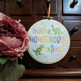 Make Homophobia Extinct Embroidered Hoop Wall Art