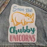Chubby Unicorn Patch