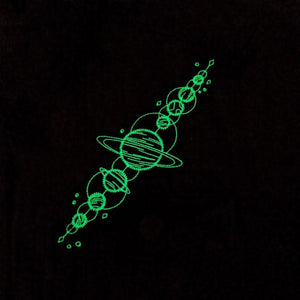 GLOW IN THE DARK Vintage Celestial Planet Patch