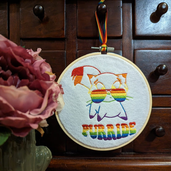 Purride Embroidered Hoop Wall Art